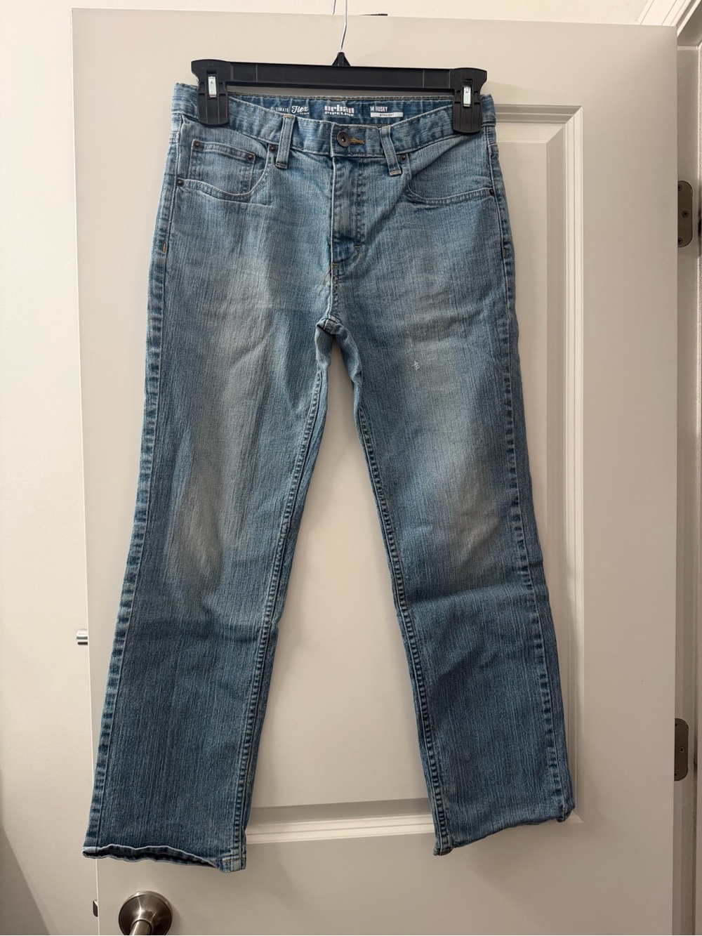 urban pipeline Light Blue Straight Leg Jeans for boys 14 Husky